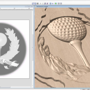 VECTRIC VCarve Finishing Toolpath