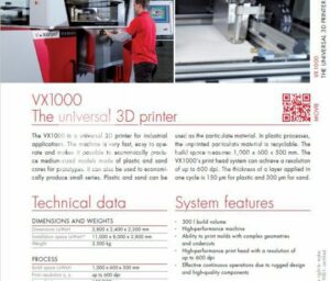 M231119 VOXELJET – VX1000 PHÉNOLIC