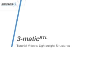 TutoVideo Structure Lattice 3-Matic