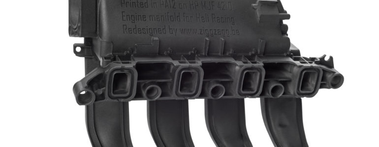 HP Heli Racing Manifold Part Render