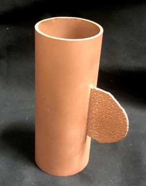 Pure copper fin feature added to copper tube