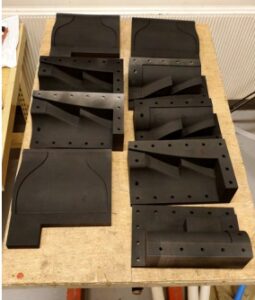 POLYMAKER - All test moulds after the Epoxyprimer had been applied