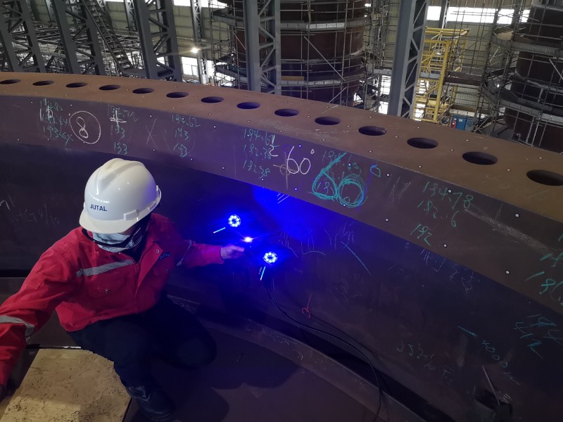 SCANTECH - Full-field Inspection of a Flange of an Offshore Wind Turbine Foundation