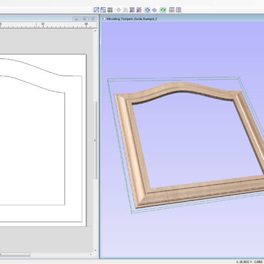 VECTRIC VCarve Moulding toolpath