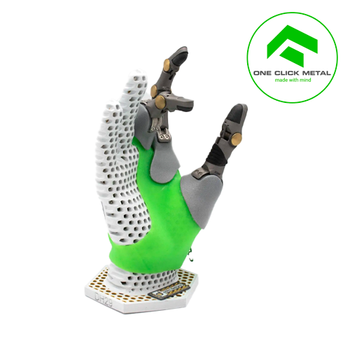 One Click Metal print hand prosthesis example